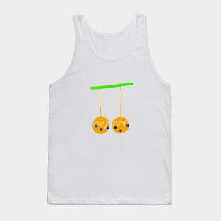 yellow green bells design Tank Top